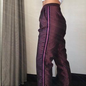 Zara Printed Pants w/ Pinstripe
